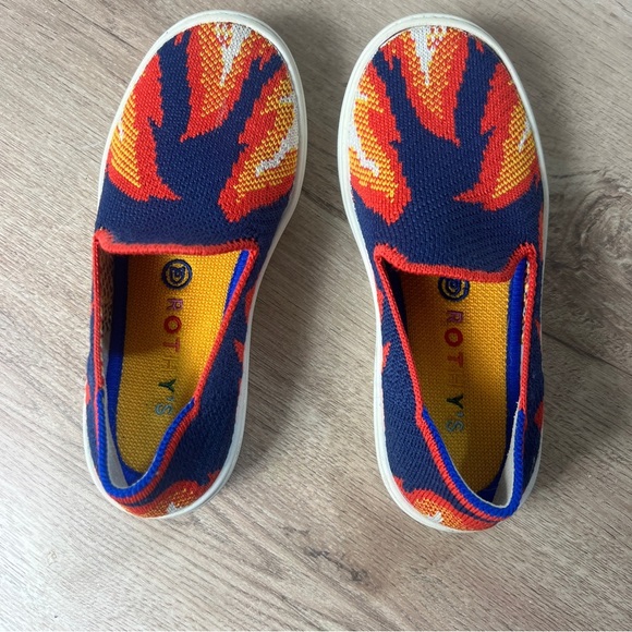 Rothy's Red and Blue Slippers Vibrant and Comfortable - Picture 2 of 5